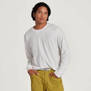 Allbirds Allgood Baumwoll Long Sleeve T-shirts Herren Weiß | CH4767TV