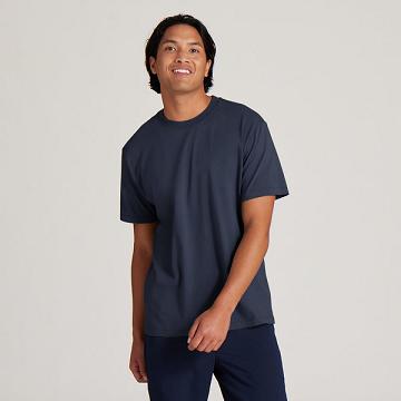 Allbirds Allgood Baumwoll T-shirts Herren Navy | CH4758FM