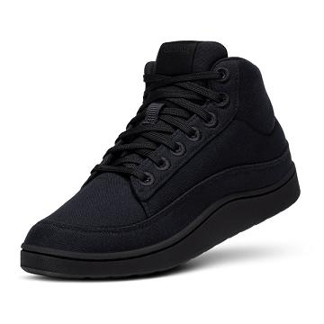 Allbirds Canvas Pacer Mids High Damen Schwarz | CH4409NB