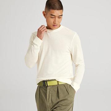 Allbirds Long Sleeve Sea T-shirts Herren Weiß | CH4771QZ