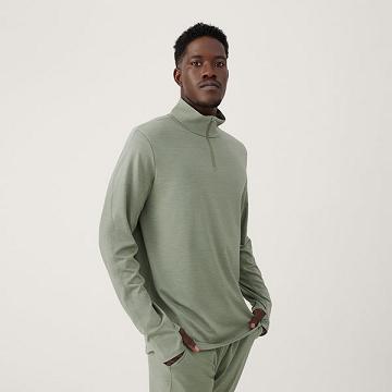 Allbirds Performance Quarter Zip Hoodie Herren Grün | CH4730GL