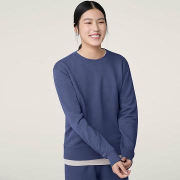 Allbirds R&R Sweat Hemd Damen Blau | CH4296IS