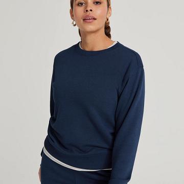 Allbirds R&R Sweat Hemd Damen Navy | CH4298YU
