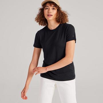 Allbirds Sea T-shirts Damen Schwarz | CH4319PQ