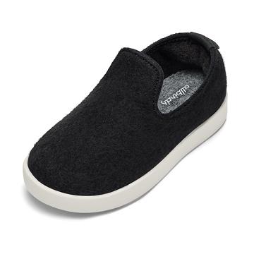 Allbirds Smallbirds Wolle Loungers Slip On Schuhe Kinder Beige Schwarz | CH4186FM