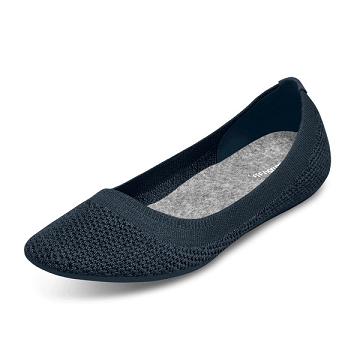Allbirds Tree Breezers Flache Schuhe Damen Navy | CH4379WY