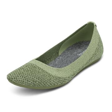 Allbirds Tree Breezers Flache Schuhe Damen Grün | CH4385CE