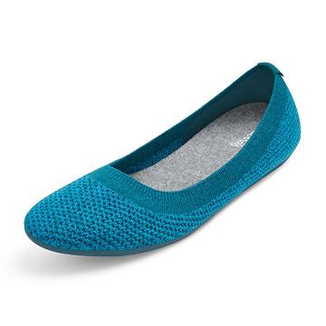Allbirds Tree Breezers Flache Schuhe Damen Türkis | CH4390JJ