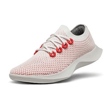 Allbirds Tree Dasher 1 Laufschuhe Herren Rot Weiß | CH4894EX