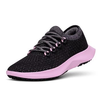 Allbirds Tree Dasher 2 Laufschuhe Damen Schwarz Rosa | CH4434NB