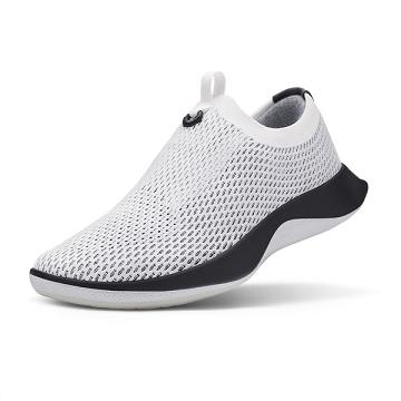 Allbirds Tree Dasher Relay Slip On Schuhe Herren Weiß Schwarz | CH4935SO