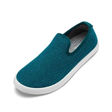 Allbirds Tree Loungers Slip On Schuhe Herren Türkis Weiß | CH4948NB