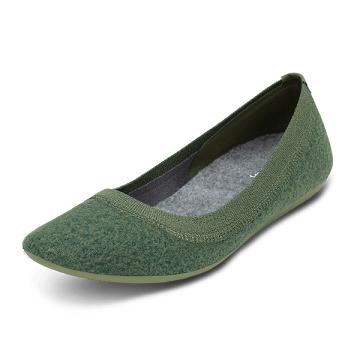 Allbirds Wolle Breezers Flache Schuhe Damen Grün | CH4376TV
